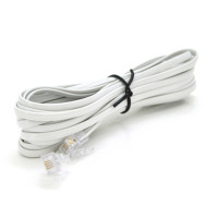 Патч-корд телефонний 2м RJ11 (6P4C) Voltronic (PC-2,0W)