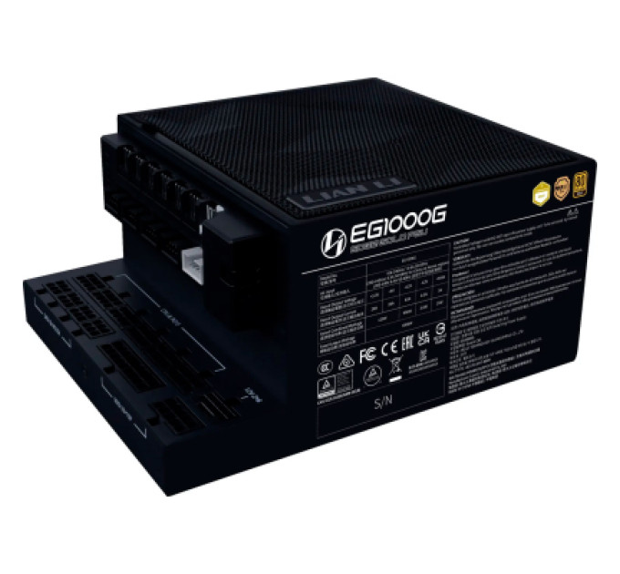Lian Li Блок живлення Lian Li 1000W EDGE GOLD Black (G9P.EG1000G.BH00.EU)