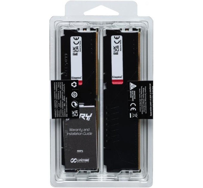 Kingston Модуль пам`яті DDR5 2x16GB/6000 Kingston Fury Beast Black (KF560C30BBEK2-32)