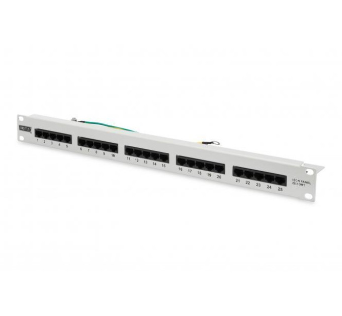 Digitus Патч-панель 19" 25xRJ-45 UTP cat.3, 1U Digitus (DN-91325-1)