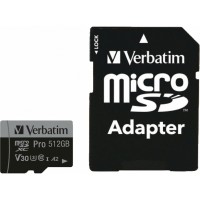 Карта пам'яті Verbatim 512GB microSDXC class 10 UHS-III PRO (47046)
