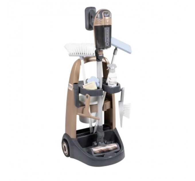 Smoby Ігровий набір Smoby Вiзок для прибирания Ровента з ручним пилососом та аксесуарами (7600330326)