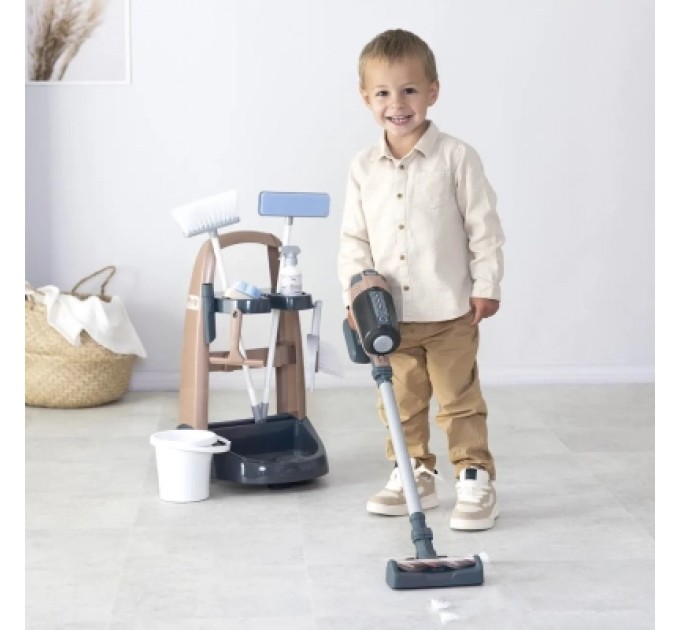 Smoby Ігровий набір Smoby Вiзок для прибирания Ровента з ручним пилососом та аксесуарами (7600330326)