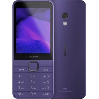 Мобильный телефон Nokia 235 4G 2024 Dual Sim Purple; 2.8" (320х240) TN / кнопочный моноблок / Unisoc T107 / ОЗУ 64 МБ / 128 МБ встроенной + microSD до 32 ГБ / камера 2 Мп / 4G (LTE) / Bluetooth / ОС Nokia Series 30+ / 121.53x54.2 мм / 1450 мАч /
 фио