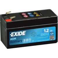 Акумулятор автомобільний EXIDE START-STOP AGM 1,2Ah (+/-) (18CCA) (EK013)