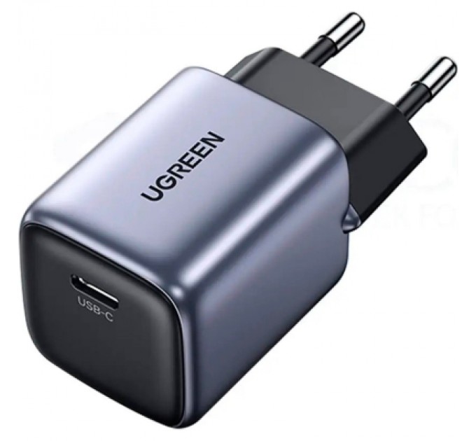 Ugreen Зарядний пристрій Ugreen 1xUSB 30W Gan Type-C PD Nexode Mini Grey CD319 (90666)