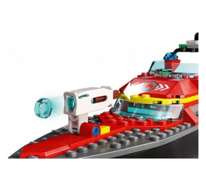 LEGO Конструктор LEGO City Човен пожежної бригади 144 деталі (60373)