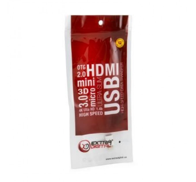 Перехідник micro USB to Lightning Extradigital (KBA1648)