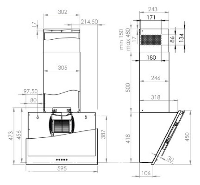Gorenje Витяжка кухонна Gorenje WHI6SYB