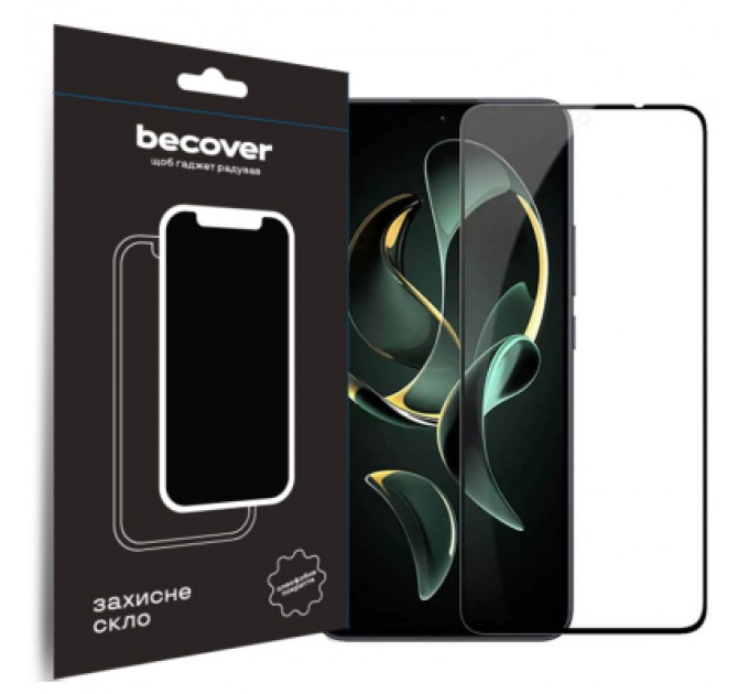 BeCover Скло захисне BeCover Xiaomi 13T/13T Pro Black (710171)