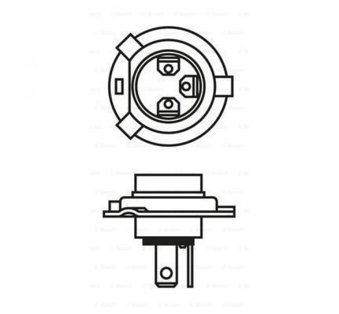 Bosch Автолампа Bosch галогенова 60/55W (1 987 302 041)