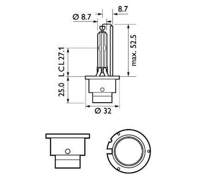 Philips Автолампа Philips ксенонова (42402 XV2 C1)