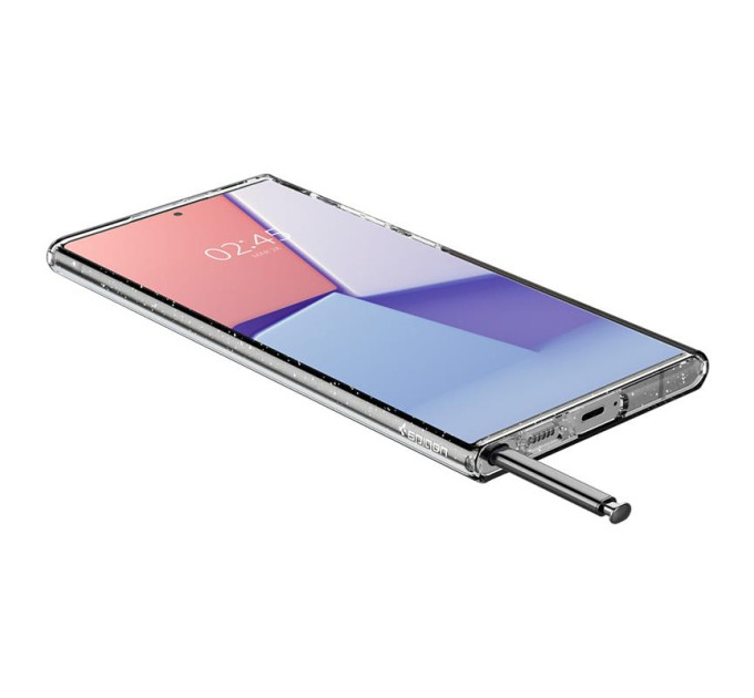 Spigen Чохол-накладка Spigen Liquid Crystal Glitter для Samsung Galaxy S22 Ultra SM-S908 Crystal Quartz (ACS03913)