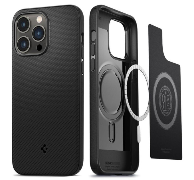 Spigen Чохол-накладка Spigen Mag Armor MagFit для Apple iPhone 14 Pro Matte Black (ACS04989)