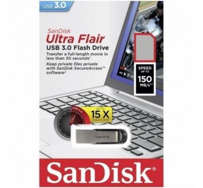 SanDisk USB флеш накопичувач SanDisk 256GB Ultra Flair USB 3.0 (SDCZ73-256G-G46)