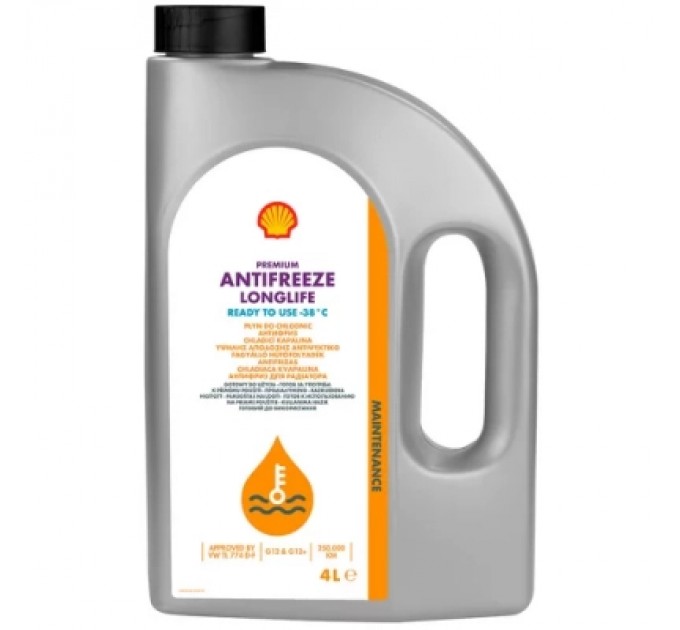 Shell Антифриз Shell Premium LL 4л (готовий G12+ черв.) (5938)