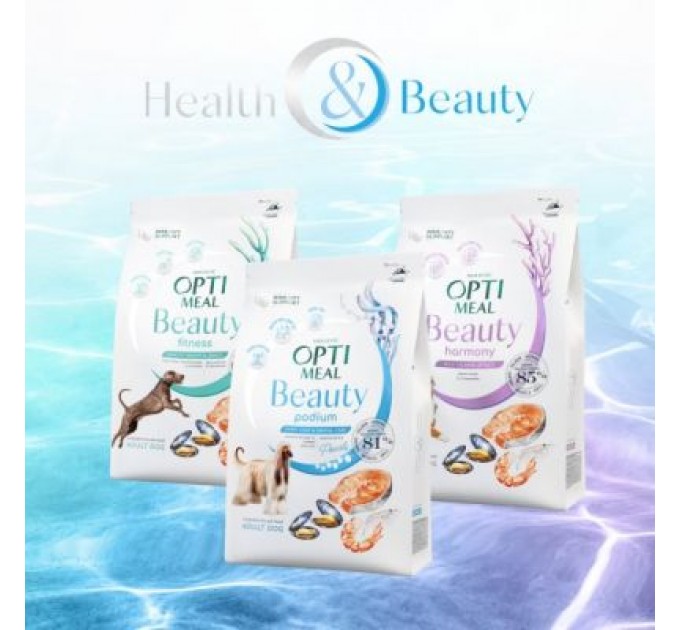 Optimeal Сухий корм для собак Optimeal Beauty Harmony беззерновий на основі морепродуктів 10 кг (4820215366847)