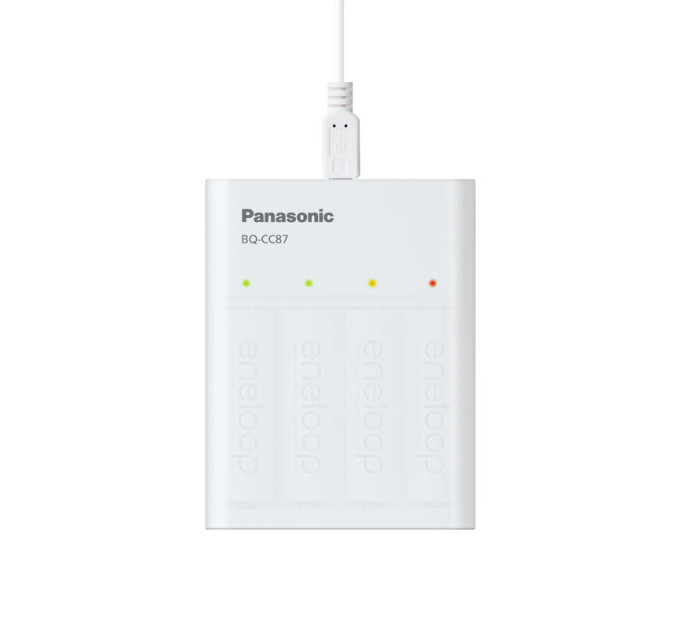 Panasonic Зарядний пристрій Panasonic Eneloop ready USB in/out з функцією Power Bank + AA 2000 mAh