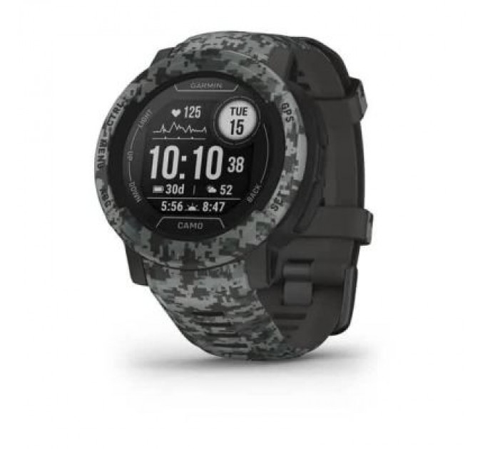 Garmin Смарт-годинник Garmin Instinct 2, Camo Edition, Graphite Camo, GPS (010-02626-03)