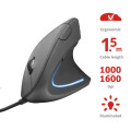Trust Миша Trust Verto Ergonomic Mouse Black (22885)