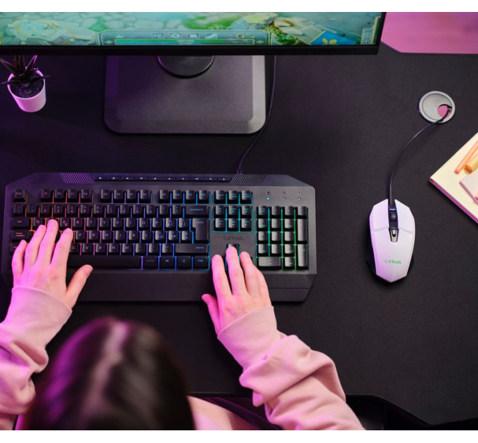 Trust Миша Trust GXT 109 Felox RGB White (25066)