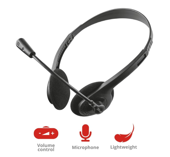 Trust Гарнiтура Trust Primo Chat Black (21665)