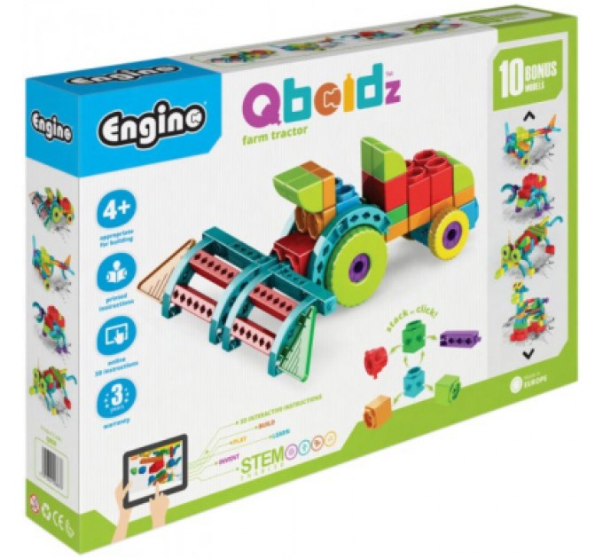 Engino Конструктор Engino Qboidz Фермерський трактор з 10 бонусними (QB50)