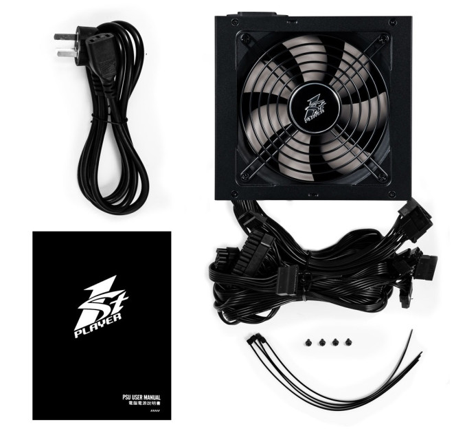 1stPlayer Блок живлення 1stPlayer PS-600AX (DKPM-BRZ-600-BK-EU) 600W
