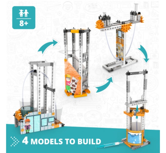 Engino Конструктор Engino Stem Як працює гідравліка? (STL24)