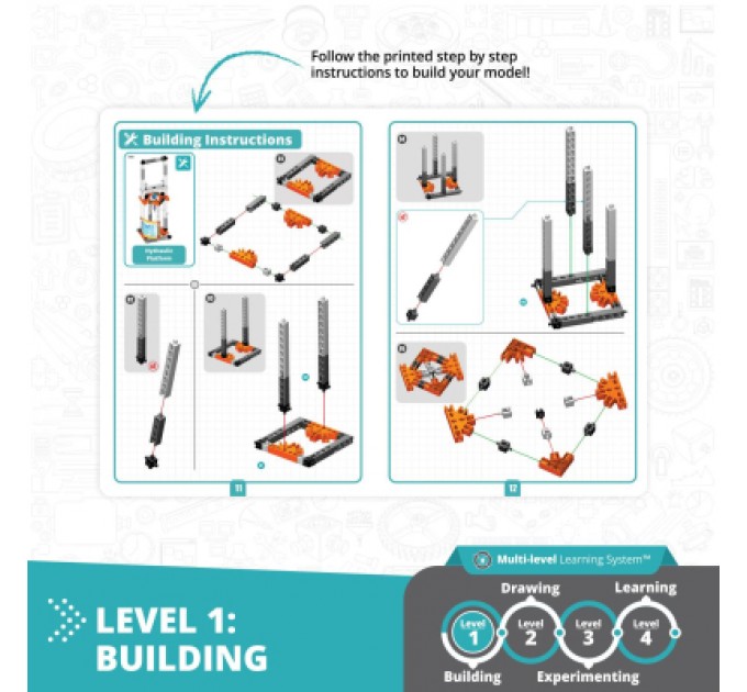 Engino Конструктор Engino Stem Як працює гідравліка? (STL24)