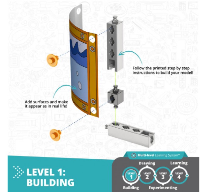 Engino Конструктор Engino Stem Як працює гідравліка? (STL24)