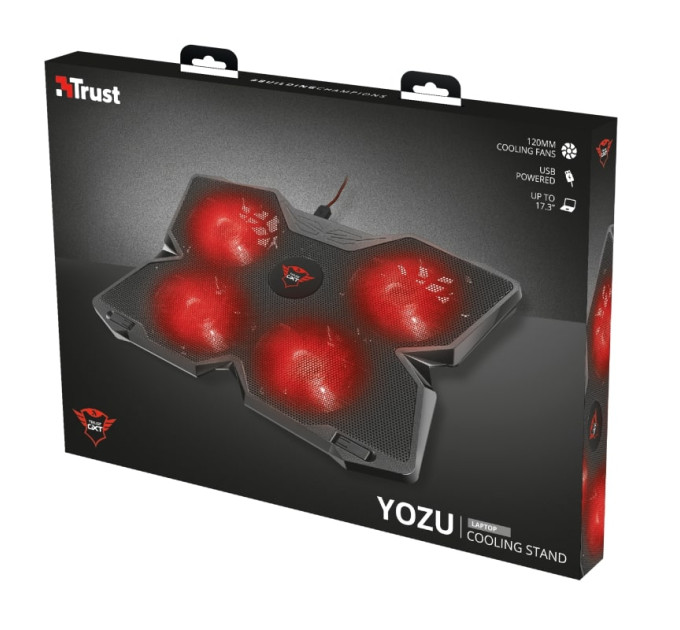 Trust Охолоджуюча підставка для ноутбука Trust GXT 278 Notebook Cooling Stand 17.3" Black (20817)