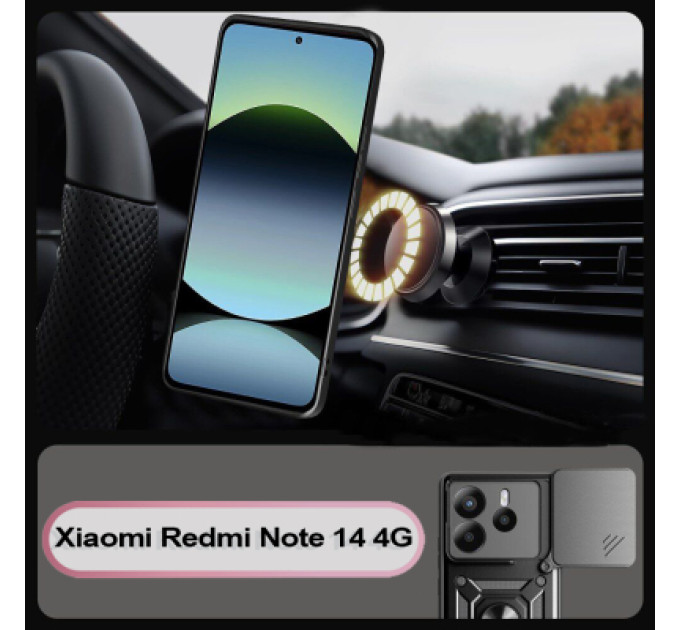 BeCover Чохол до мобільного телефона BeCover Military Xiaomi Redmi Note 14 4G Black (713451)