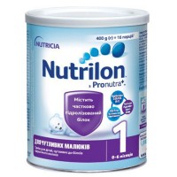 Дитяча суміш Nutrilon 1 Нутрілон для чутливих малюків 400 г (8718117612802)