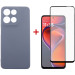 Dengos Чохол до мобільного телефона Dengos Motorola G15/G15 Power Carbon + glass (Grey) (DG-KM-147)