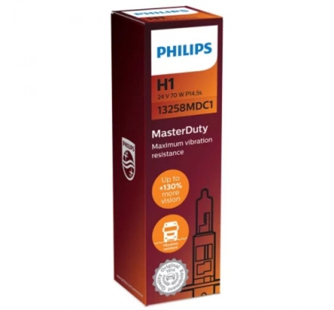 Philips Автолампа Philips 13258MDC1 H1 24 V 70W MasterDuty (2451)