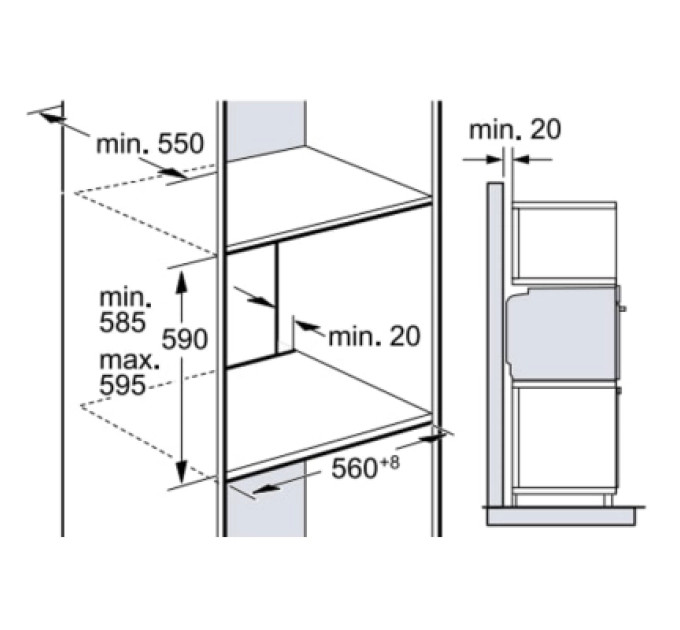 Bosch Духова шафа Bosch HJG852YW0T