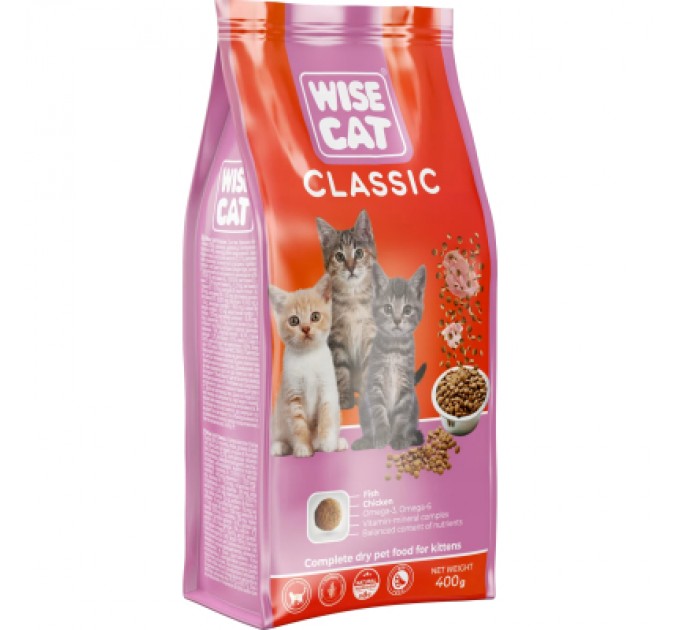 Wise Cat Сухий корм для кішок Wise Cat Classic 10 кг (4820111141326)