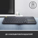 Logitech Клавіатура Logitech K250 Bluetooth/Wireless UA Graphite (920-013822)