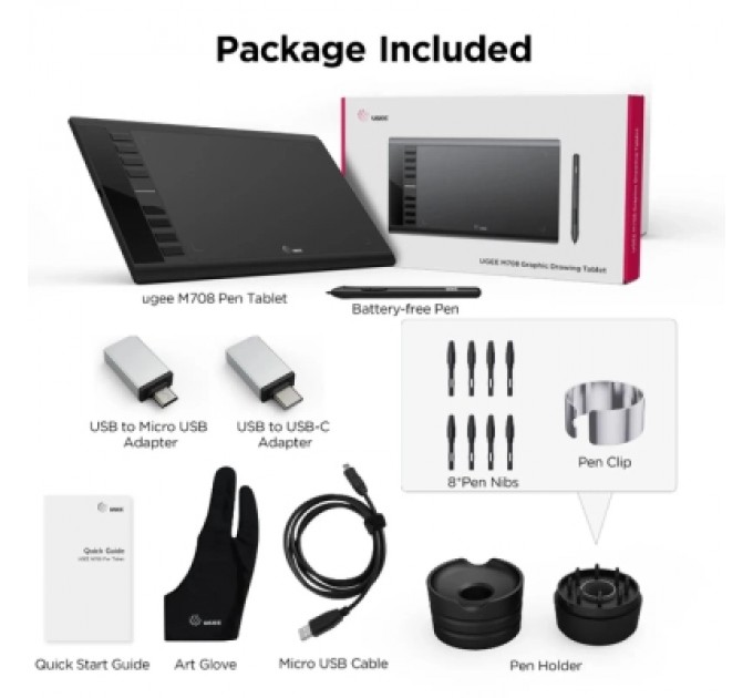 Ugee Графічний планшет Ugee M708