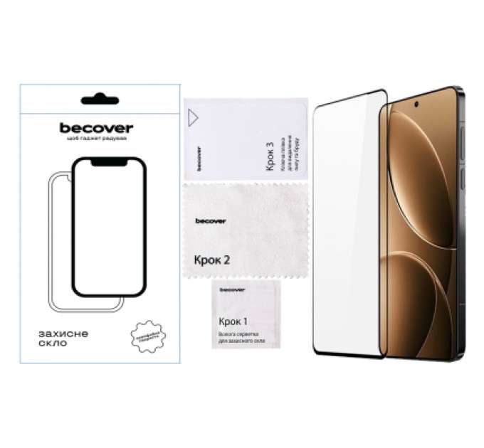 BeCover Скло захисне BeCover Xiaomi Redmi Note 14S Black (713417)