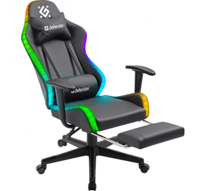 Defender Крісло ігрове Defender Watcher RGB Black (64334)