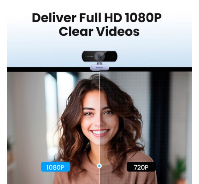 Ugreen Веб-камера Ugreen CM678 HD USB-A (15728)
