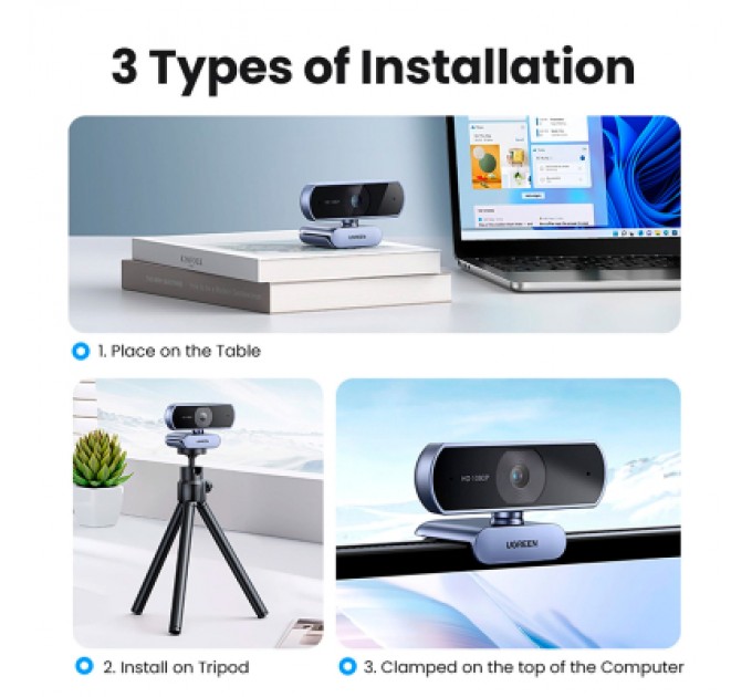 Ugreen Веб-камера Ugreen CM678 HD USB-A (15728)