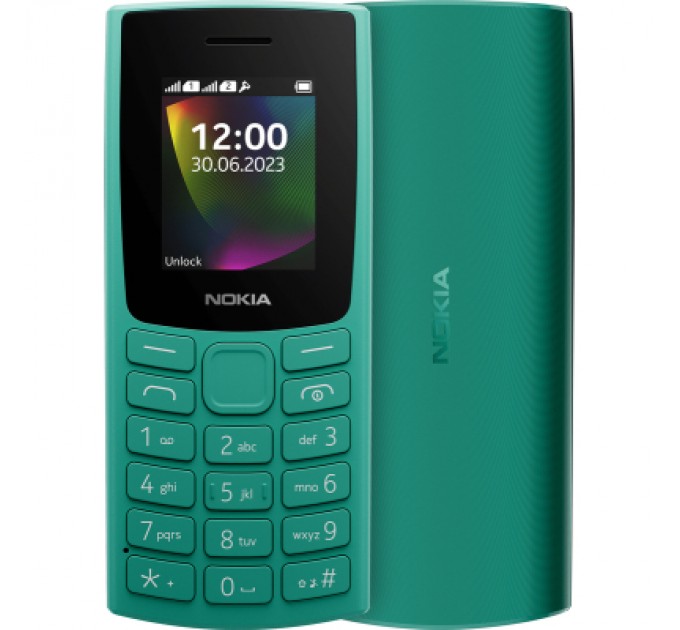 Nokia Мобільний телефон Nokia 106 DS 2023 Green (1GF019BPJ1C01)