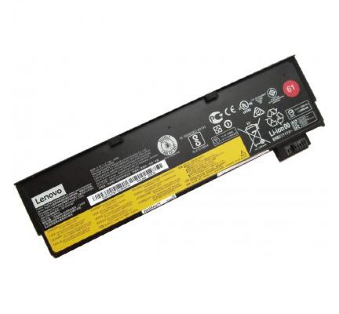Lenovo Акумулятор до ноутбука Lenovo ThinkPad T470 (61), 2110mAh (24Wh), 3cell, 11.4V, Li-ion (A47383)