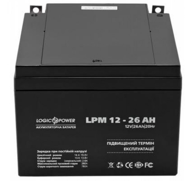 LogicPower Батарея до ДБЖ LogicPower LPM 12В 26Ач (4134)