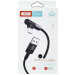 XO Кабель XO NB152 Elbow USB-USB Type-C 2.4A 1м White (6920680872503)