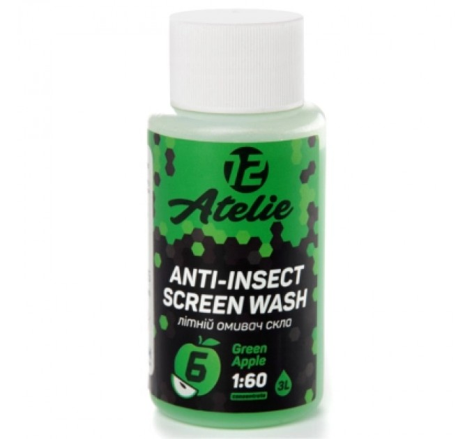 12 Atelie Омивач автомобільний 12 Atelie коцентрат з ароматом Зелене яблуко 50 мл (951905)