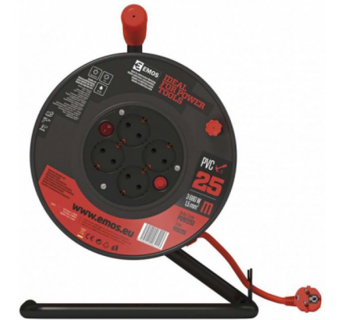 EMOS Мережевий подовжувач EMOS катушка 4 роз., 25 м (P092251)